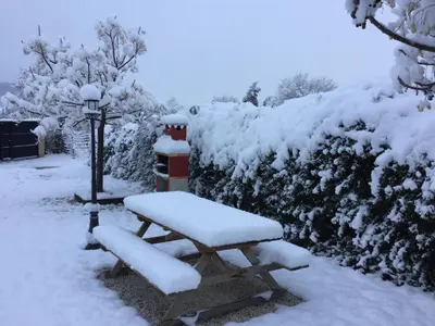 Casa Rural Las Bodegas en invierno