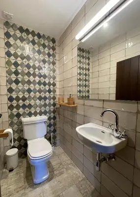 Un baño de APARTAMENTOS RURALES POSADA DE LLERENA