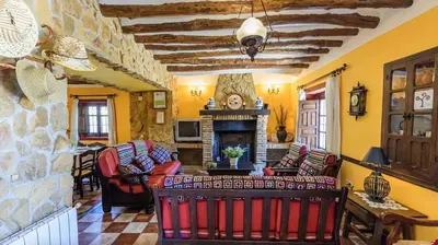 Zona de estar de Elegant Villa in Priego de Córdoba with Private Pool