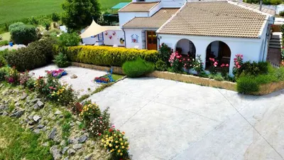 Jardín al aire libre en Casa Moya