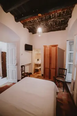 Cama o camas de una habitación en Posada La Casa Del Pintor