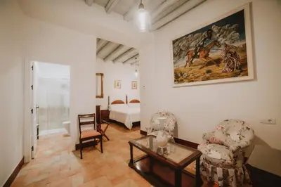 Zona de estar de Posada La Casa Del Pintor