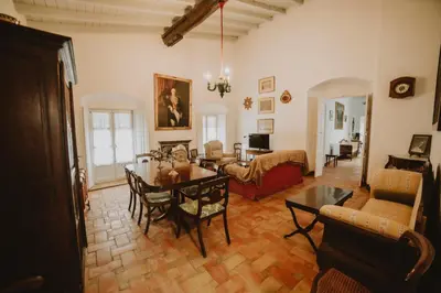 Zona de estar de Posada La Casa Del Pintor