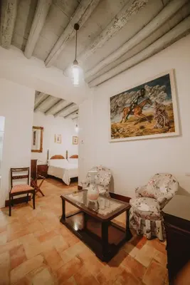 Cama o camas de una habitación en Posada La Casa Del Pintor