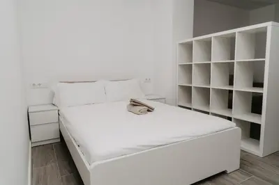 Cama o camas de una habitación en New and beautiful loft next to wonders of Cordoba