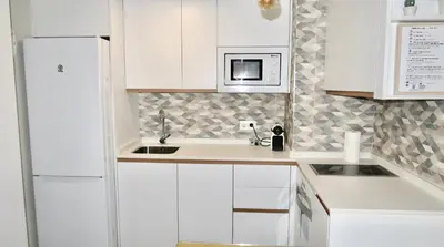 Una cocina o zona de cocina en Sevilla Alameda PG Apartamentos