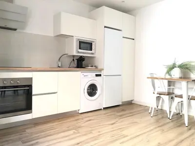 Una cocina o zona de cocina en Vivienda Turística Jaén Interior PARKING GRATUITO