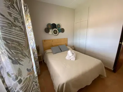 Cama o camas de una habitación en Las Chorreras del Orejón 1