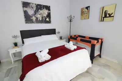 Cama o camas de una habitación en Apartamento Cristo de Burgos - Kainga Homes