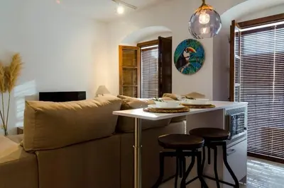 Zona de estar de Central Historic Penthouse
