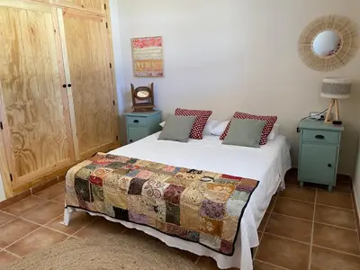 Cama o camas de una habitación en Villa Guadaira, holiday house with pool in Seville southern Spain
