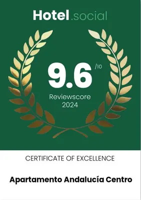 Certificado, premio, señal o documento que está expuesto en Apartamento Andalucía Centro