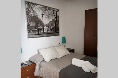 Cama o camas de una habitación en Apartamento San Pedro-Corredera