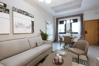 Zona de estar de Guadalupe 15 by Magno Apartments