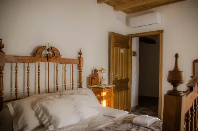 Cama o camas de una habitación en Casa Rural La CasAna