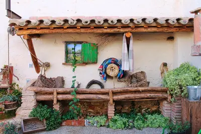 Jardín al aire libre en Casa Rural La CasAna