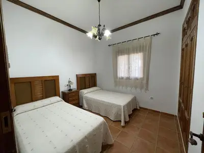 Cama o camas de una habitación en Casa Manolín
