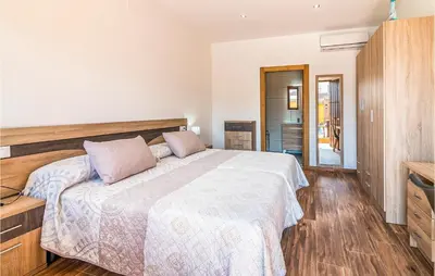 Cama o camas de una habitación en Stunning Home In Priego De Cordoba