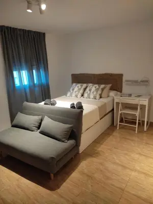 Cama o camas de una habitación en VFT Aguayo 6