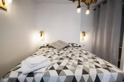 Cama o camas de una habitación en Vivienda con fines turísticos Lagarto de Jaen B