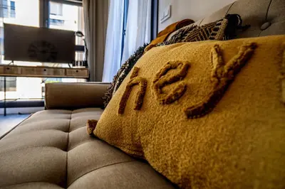 Una televisión o centro de entretenimiento en Costasol33 Aptos 1 y 2