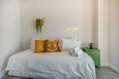 Cama o camas de una habitación en Costasol33 Aptos 1 y 2