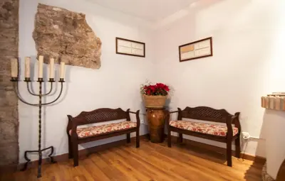 Cama o camas de una habitación en Casa del peregrino Torre de la Muralla------- casa completa de 2 dormitorios