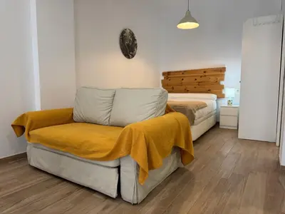 Cama o camas de una habitación en Loft Tulipanes Amarillos Junto a la Mezquita