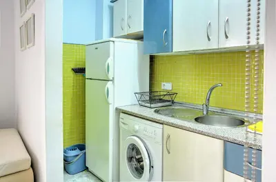 Una cocina o zona de cocina en Apartamento para dos en San Bernardo