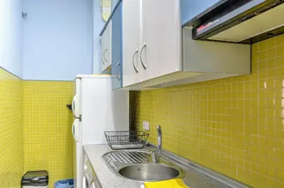 Una cocina o zona de cocina en Apartamento para dos en San Bernardo