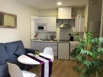 Una cocina o zona de cocina en Coqueto apartamento céntrico