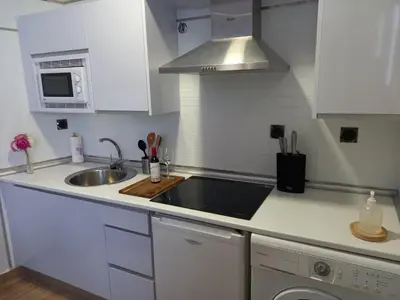 Una cocina o zona de cocina en Coqueto apartamento céntrico
