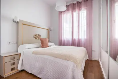 Cama o camas de una habitación en Apartamento Leyendas de Becquer A4