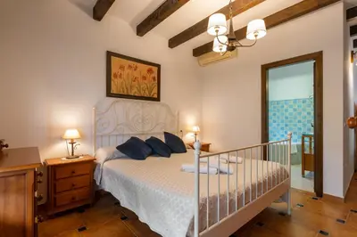 Cama o camas de una habitación en Casa La Atalaya