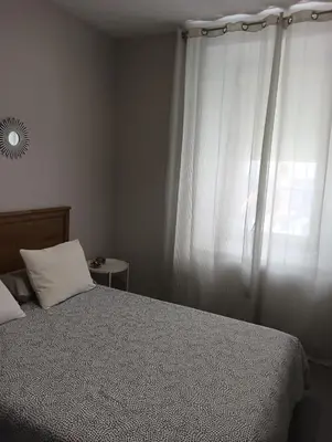 Cama o camas de una habitación en Apartamento en el casco antiguo junto Alameda H.