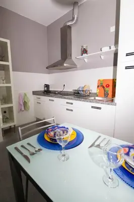 Una cocina o zona de cocina en Apartamento en el casco antiguo junto Alameda H.