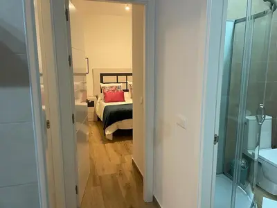 Cama o camas de una habitación en Ático Laan en Setenil de las Bodegas