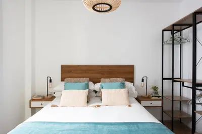 Cama o camas de una habitación en Capricho de Ibarra