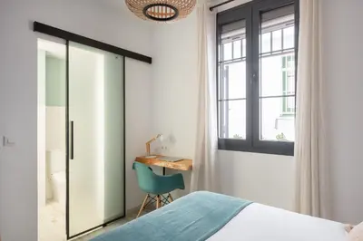 Cama o camas de una habitación en Capricho de Ibarra