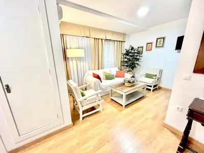 Zona de estar de Apartamento centro ciudad con parking incluido