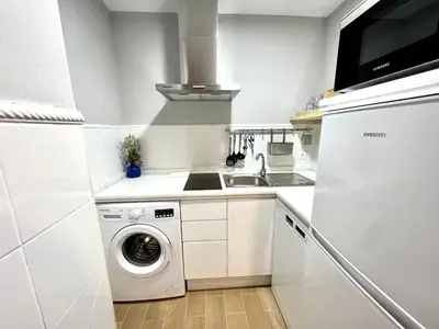 Una cocina o zona de cocina en Apartamento centro ciudad con parking incluido