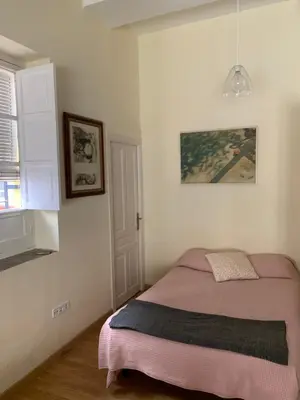 Cama o camas de una habitación en Buen Viaje/San Esteban