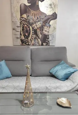 Zona de estar de Precioso loft El Arcángel junto a la Ribera
