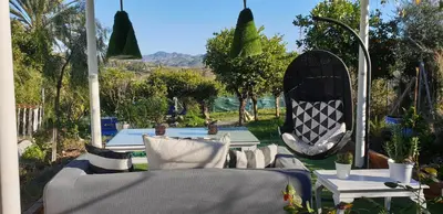 Jardín al aire libre en Casa privada para dos con Jacuzzi y Piscina Málaga