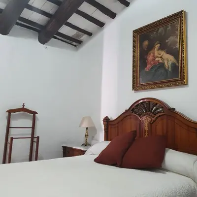 Cama o camas de una habitación en Casa Rural San Antonio