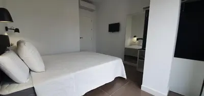 Cama o camas de una habitación en JOSE APARTAMENTo