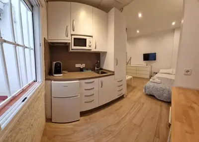 Una cocina o zona de cocina en Mini Estudio Sevilla Centro