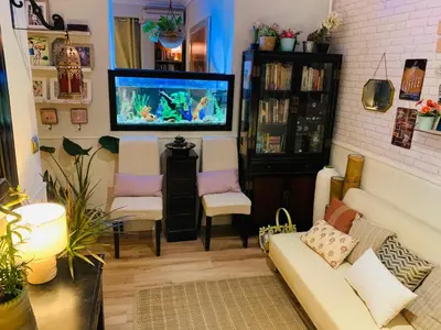 Una televisión o centro de entretenimiento en Casa Pepita Gutiérrez