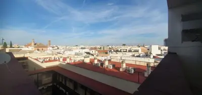 Vista general de Sevilla o vista desde el apartamento