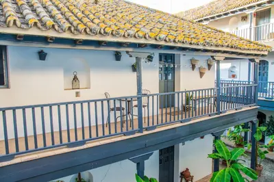 Un balcón o terraza de NEW APARTMENT IN TRADITIONAL BUILDING OF THE XVI CENTURY